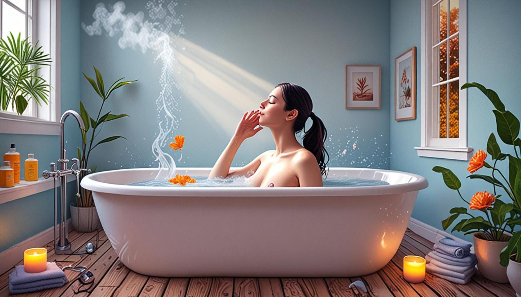 Integration of Deep Breathing Techniques During Shower Meditation for Stress Relief